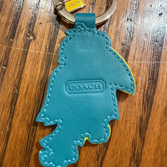 Coach Leather Toucan Key Fob/ Bag Charm - Picture 3 of 3